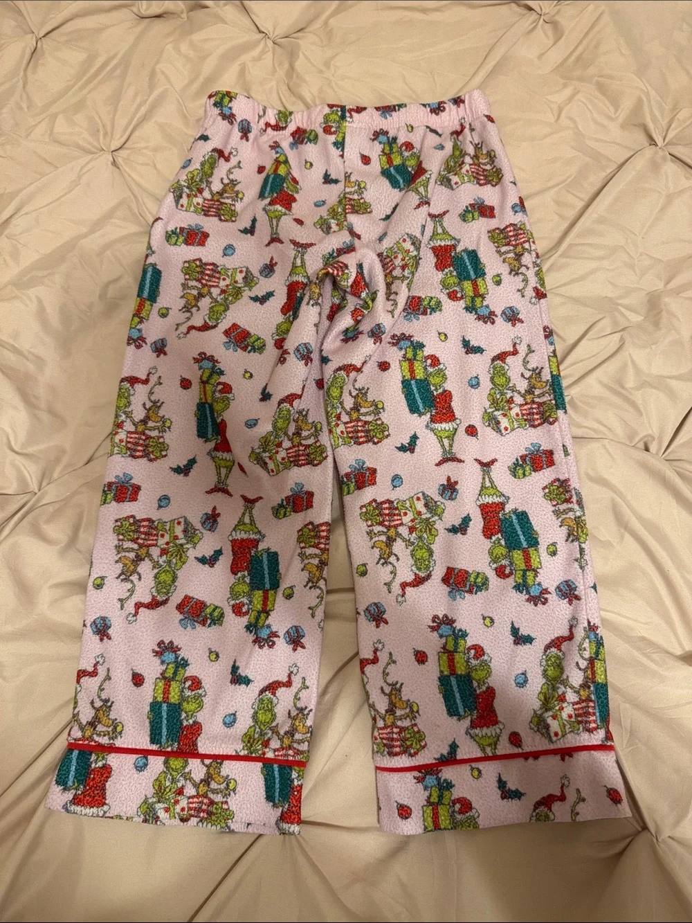 Dr. Seuss Pink, Red and Green Holiday Character Pajama Set